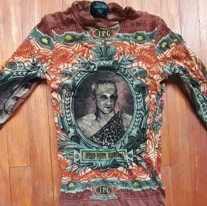 JEAN PAUL GAULTIER Self Portrait Fuzzi Mesh Shirt